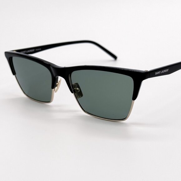 NEW SAINT LAURENT SL767 001 BLACK GREEN SUNGLASSES SAINT LAURENT SL 767 - Picture 1 of 12
